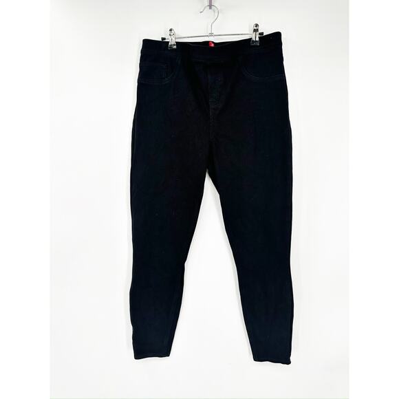 Spanx Jean-ish Black Ankle Leggings Plus Size 1X - Picture 1 of 4